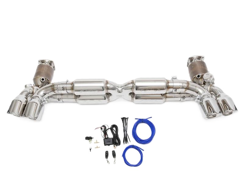 Fabspeed STREET Valved Supersport X-Pipe Exhaust System. Porsche 991.2 Twin Turbo / Turbo S (2017-2020) - 99111173170, 99111173171 - FS.POR.9912T.SSSXVQ, FS.POR.9912T.SSSXVQB