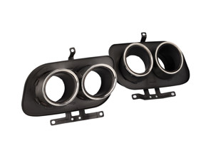 DesignTek Exhaust sport tail pipes in Chrome finish for  Porsche 992 Carrera - 992251187Q, 992251187AJ, 992251187AA, 992251188Q, 992251188AJ, 992251188AA, 992251187M, 992251187BA, 992251188M, 992251188BA, 992251188R, 992251187C, 992251187AS, 992251187AE, 992251188C, 992251188AS, 992251188AE, 992251187J, 992251187AT, 992251187AF, 992251188J, 992251188AT, 992251188AF