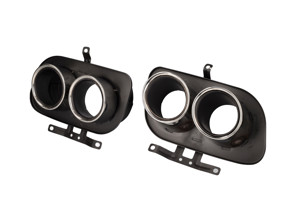 DesignTek Terminali di scarico doppio design tondo, cromati per Porsche 997.2 - 992251187Q, 992251187AJ, 992251187AA, 992251188Q, 992251188AJ, 992251188AA, 992251187M, 992251187BA, 992251188M, 992251188BA, 992251188R, 992251187C, 992251187AS, 992251187AE, 992251188C, 992251188AS, 992251188AE, 992251187J, 992251187AT, 992251187AF, 992251188J, 992251188AT, 992251188AF