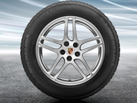 Llantas de aleación Macan S de 18' y neumáticos de invierno Porsche original - 95B044630B, 95B044640B