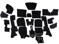 Juego completo de alfombras interiores para Porsche 911 69-73 Coupé ES