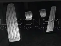Pedals and footrest in aluminium MANUAL. Porsche 991 / 981 Boxster / 981 Cayman / 718 Boxster - 99104470002