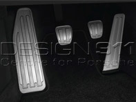 Pedalen en voetsteun in aluminium HANDMATIG. Porsche 991 / 981 Boxster / 981 Cayman / 718 Boxster - 99104470002