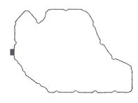 Ölwannendichtung. Porsche 95B Macan 2.0L - 95810364900, 95810364911, 822.480