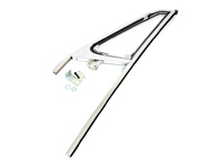 Türglasrahmen in Chrom mit Ausstellfenster. Porsche 911 Targa 69-76 - 1685250270, 1685250280, 90154200543, 90154200643 - 1685250270, 1685250280