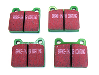Pastiglie freno posteriori EBC GREEN. Porsche 986 Boxster 2.5L/2.7L - 98635293910, 98635293911, 98635193913, 98635193915 - DP21208