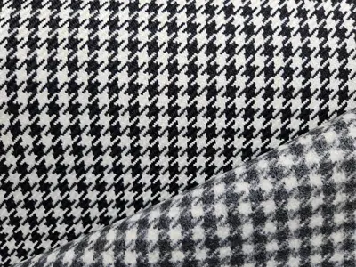 Pepita Porsche Houndstooth classic fabric, Black / White