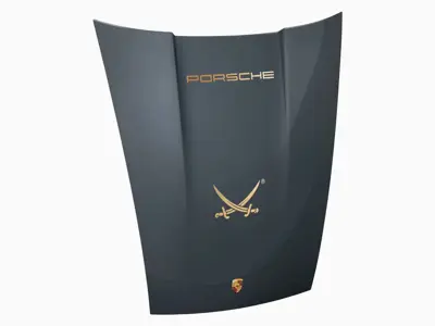 911 发动机罩墙壁艺术 - 保时捷 Sansibar