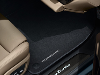 Tapis de sol avec contour en nubuck. Porsche Taycan 2020>> (Voitures LHD) - 9J1864435, 9J1864435OS5, 9J1864435OH7, 9J1864435OU6, 9J1864435OS1