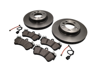 前刹车片和刹车盘套件。保时捷卡宴 957 3.6 升 / 柴油 - 95535140141, 95535140241, 95535193908, 95561236502