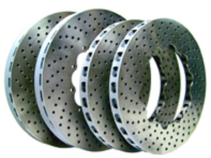 Replacement for STEEL Brake Discs DRILLED for Porsche 991 GT3 - 211711171