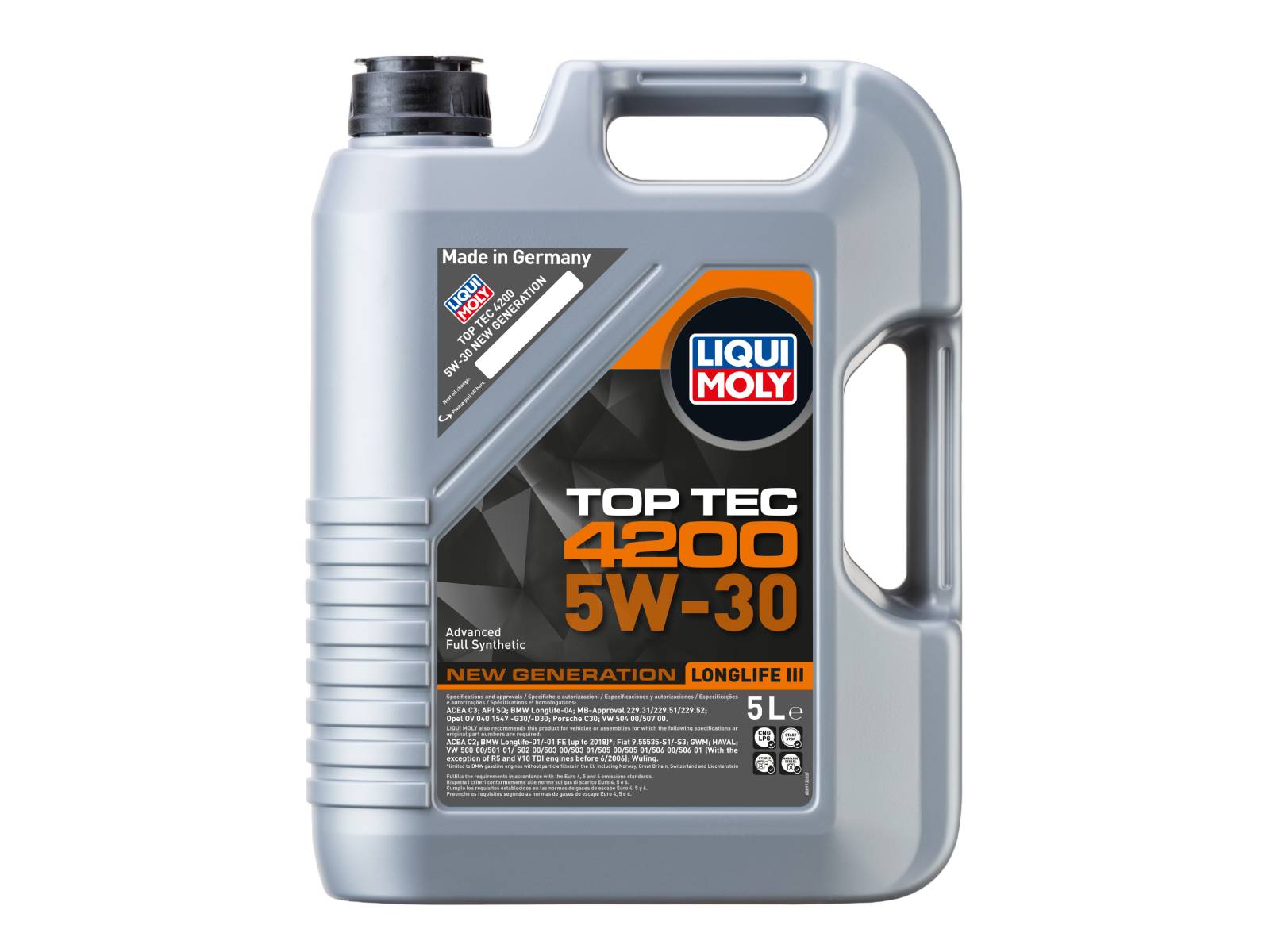 力魔 Top Tec 4200 5W-30 新一代 1升/5升 - 8792, 8793, 3708