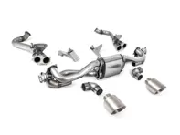 Système d'échappement sport Milltek avec by-pass GPF/OPF, sorties GT-115 en titane brossé. Porsche 718 Boxster/Cayman 2020>> - 982251053E, 982251053K, 982251053F, 982251053H, 982251053D, 982251053G, 982254351B, 982254351L, 982254351AA, 982254351P, 982254351R, 982254350B, 982254350L, 982254350AA, 982254350P, 982254350R - SSXPO186