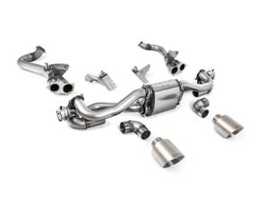 Impianto di scarico sportivo Milltek con bypass GPF/OPF, terminali GT-115 in titanio spazzolato. Porsche 718 Boxster/Cayman 2020>> - 982251053E, 982251053K, 982251053F, 982251053H, 982251053D, 982251053G, 982254351B, 982254351L, 982254351AA, 982254351P, 982254351R, 982254350B, 982254350L, 982254350AA, 982254350P, 982254350R - SSXPO186