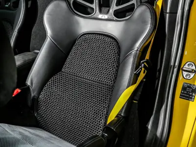 Luchtgekoelde rugleuning voor lichtgewicht kuipstoelen. Porsche 981 / 718 / 991 / 992 - 991521151902W0, 98152115194PO2, 98152115194QT0, 99152158190, 9P1881551 - SR3DACPSI