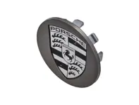 Wieldop in platina zijdemat. Porsche 95B Macan 2019 >> - 95B601150OB5, 95B601150