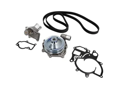 Waterpomp, riem en thermostaatset. Porsche Boxster 987 / 987C Cayman / 997 C2 / 997 C4 (zonder turbo) - 99710601106, 99710601105, 99710601102