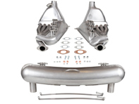 带“大口径”热交换器的赛车排气装置。保时捷 911 1963-83 - 1620801910