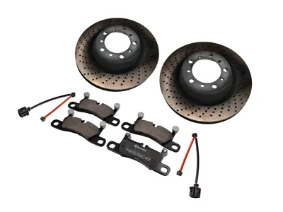 Kit dischi e pastiglie freno posteriori. Porsche 718 Cayman GTS 4.0 litri - 98135240300, 98135240400