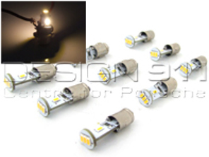 Dash Board LED Bulb Set of 9 BA7S Vintage White - 90063110299