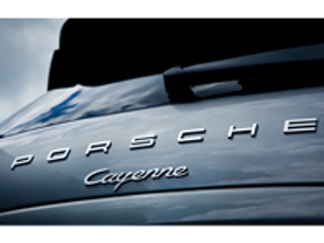 "PORSCHE" - Chrom-Heckabzeichen für Porsche 958 Cayenne MKIII (Nr. 95855968701) - 958559687000C1, 95855968700, 95855968701