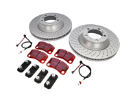 Paquete de discos de freno con pastillas de freno Sport EBC Porsche 997 C2 3.6L - 99735240502ABS, 99735240502, 99735240602ABS, 99735240602, DP31930C, 99735208602, 99761275402