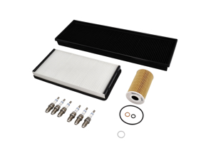 Service- en onderhoudskit voor Porsche 996 Turbo 3.6L: olie, luchtfilters, bougies en meer. - 90012310630, 99610722560, 99611013171, 99657221902, 99917019590