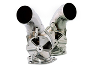 Heater flap box. Porsche 911 / 930 1987-89 Stainless Steel SET OF 2 - 9220001, 91121101400, 91121101300