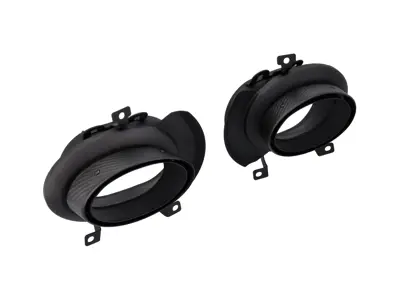 Tubos de escape DesignTek diseño redondo doble, cromado para Porsche 997.2 - 992251187L, 992251187AG, 992251187AR, 992251188L, 992251188AG, 992251188AR