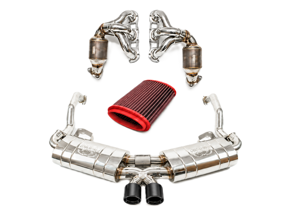 Fabspeed STREET Exhaust Performance Package, Satin Black WITHOUT ECU Upgrade. Porsche 987 Boxster / Cayman (2005-2008) - 98711311200, 98711311204, 98711311205, 98711311100, 98711311104, 98711311105 - FS.POR.987.SHDR, FB416/16, FS.POR.987.MAXB