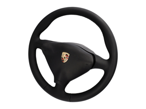 Lederlenkrad mit Kunstleder-Airbag. Porsche 993 / 996 / 986 Schaltgetriebe - 00004440018, 000044400188YR, 000044400186XL, 00004440018H24, 00004440018T15, 00004440018M30, 00004440018J30, 00004440018S30, 00004440018C50, 00004440018G10, 00004440018B50