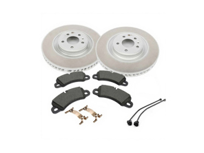 Discos de freno delanteros de Ø 350 mm y pastillas de freno. Porsche 95B.2 / 95B.3 Macan / S 2019>> - 95B615301AB, 95B615302AB