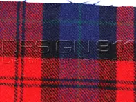 Stof Porsche Classic SCHOTTENKARO Rood - Blauw - P9111354