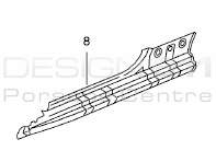 Pannello sottoporta interno. Porsche 986 Boxster - 98650216302GRV, 98650216401GRV