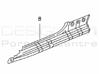 Inner Sill Panel. Porsche 986 Boxster - 98650216302GRV, 98650216401GRV