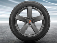 Llantas de aleación Macan Sport Classic de 19' y neumáticos de invierno Porsche original - 95B044630E, 95B044640E