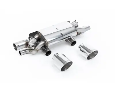 Milltek Sportauspuff-Endschalldämpfer (PSE) mit polierten GT-115-Endstücken. Porsche 991.2 3.0LT / S / GTS 2015-19 - 9P1251053A, 9P1251053C, 9P1251053B, 9P1251053D - SSXPO198