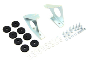 Montageset kentekenplaathouder. Porsche 912/911 1965-73 - 90170105124, 90170105125