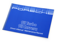 Manuel du conducteur pour 911 Turbo et Carrera 1984 -1985 - WKD473220