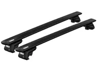 Thule Evo 127 黑色车顶行李架系统，适用于保时捷 955 / 957 Cayenne 2002-09 - 711320, 710410