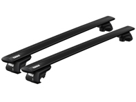 Système de barres de toit Thule Evo 127 Noir pour Porsche 955 / 957 Cayenne 2002-09 - 711320, 710410