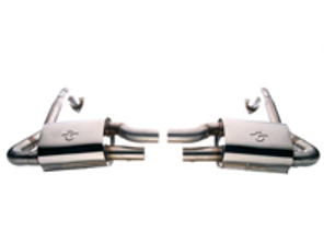 Sports exhaust rear silencer and cat bypass kit Porsche 987 Gen 1 Boxster and Cayman