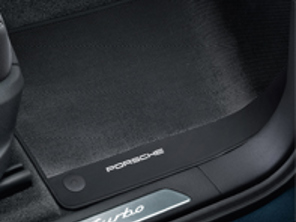 Carbon floor mats with leather edging. Porsche Cayenne (9YA) 2018>> LHD - 9Y0044844