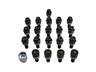 Radschrauben in schwarz inklusive Diebstahlschutz - 00004460231, 00004460271, 00004460281, 00004460291
