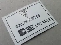 Purolator decal. Porsche 911 (964) Turbo - 93011002006, 93011002007