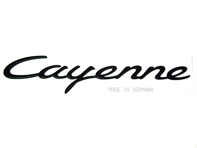 CAYENNE - Schwarzes hinteres Emblem. Porsche Cayenne - 9555592370003C, 955.559.237.00.03C