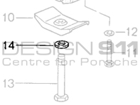 Arandela de tornillo de cabeza hexagonal del soporte del cojinete del soporte de la caja de cambios. Porsche 964 C4 / 993 C4 / 993 C4S / 993 Turbo MANUAL - 99902521502