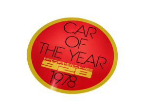 Sticker Car of the Year 1978. Porsche 928 - PAK78E, PAK78D