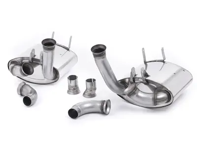 Silenziatore/silenziatore di scarico sportivo Milltek, design posteriore a coppa. Porsche 997 Carrera - 99711121203, 99711123203, 99711141204, 99711143204, 99711110500, 99711110600, 99711161103, 99711121103 - SSXPO031