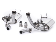 Silencieux d'échappement sport Milltek, design coupe-boîte arrière. Porsche 997 Carrera - 99711121203, 99711123203, 99711141204, 99711143204, 99711110500, 99711110600, 99711161103, 99711121103 - SSXPO031